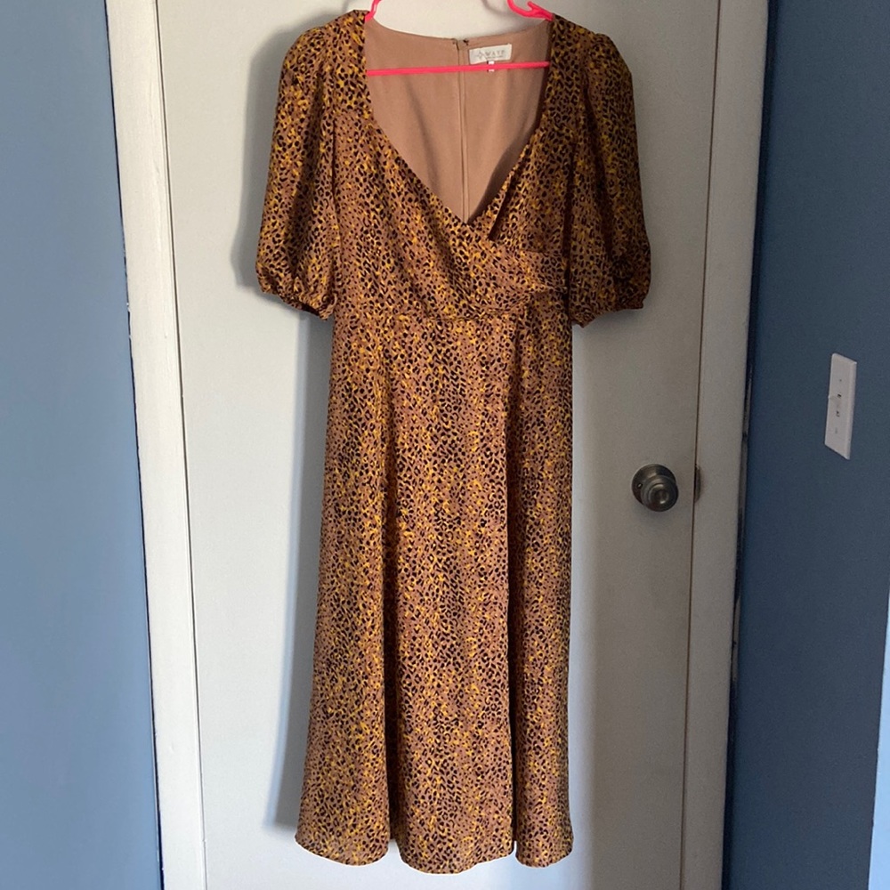 WAYF Cheetah Print Dress